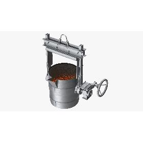 3D Ladle Filled with Molten Metal model
